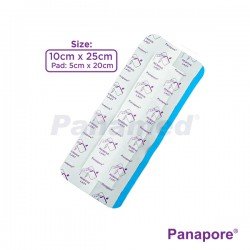 Panapore Waterproof Transparent Dressing with Absorbent Pad 10x25cm